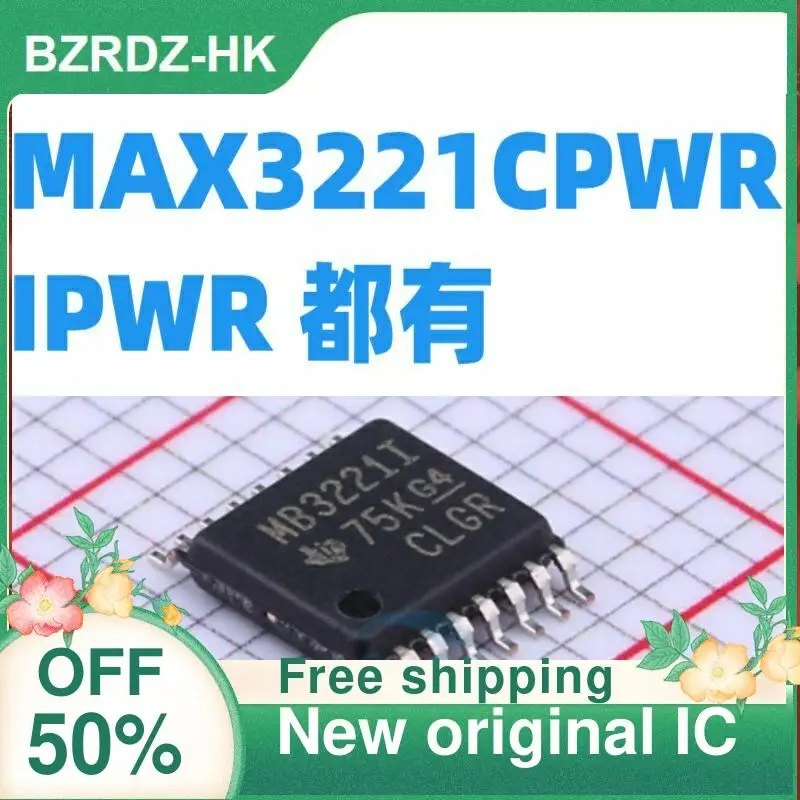 

5PCS/lot MAX3221CPWR /MAX3221IPWR MB3221I TSSOP16 New original IC