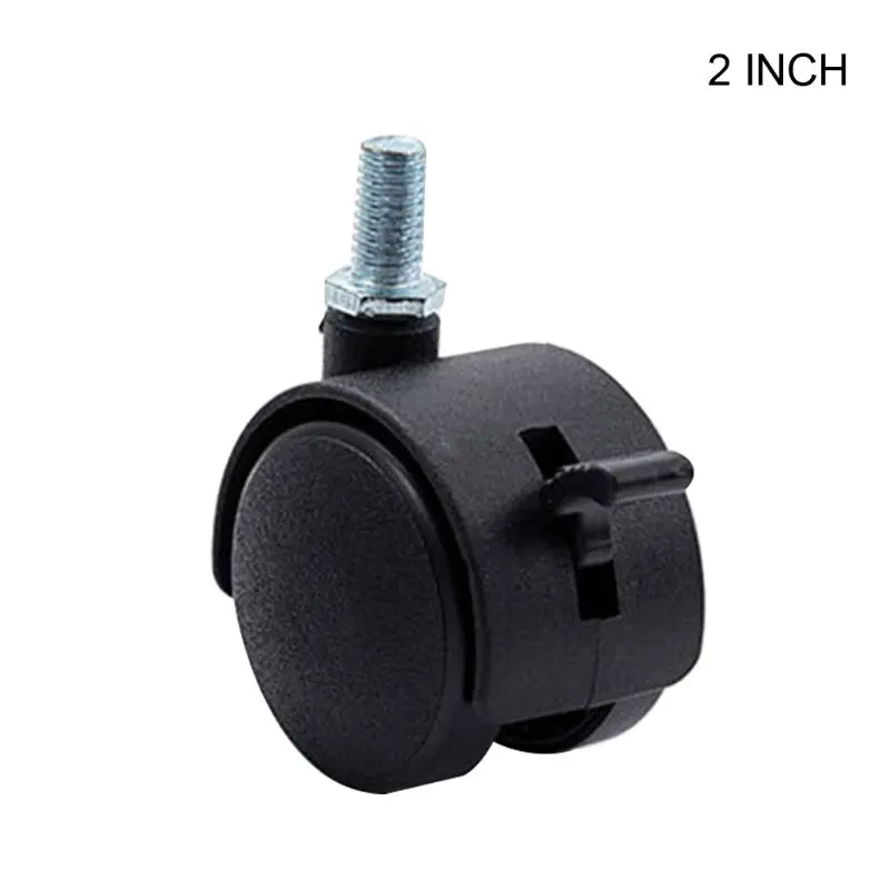 

10Pcs/set Screw Furniture Universal Wheel Swivel Caster Wheels with Brake Protection for Home Hardware X37B