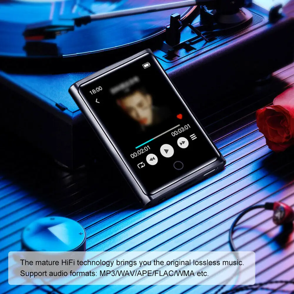 RUIZU M2 Bluetooth MP3 плеер полный сенсорный Экран 8 Гб оперативной памяти 16 встроенной