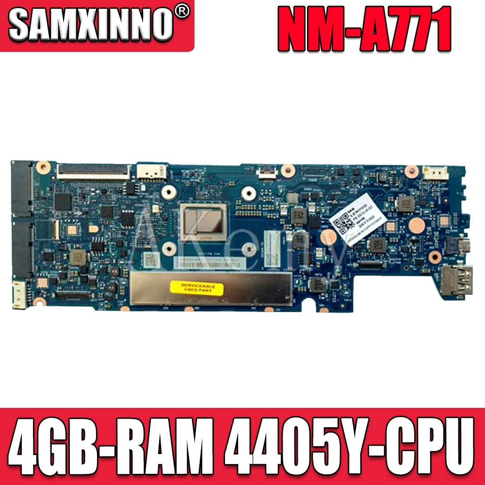 

SAMXINNO NM-A771 материнская плата для ноутбука For Lenovo YOGA 710-11ISK оригинальная материнская плата 4GB-RAM 4405Y-CPU