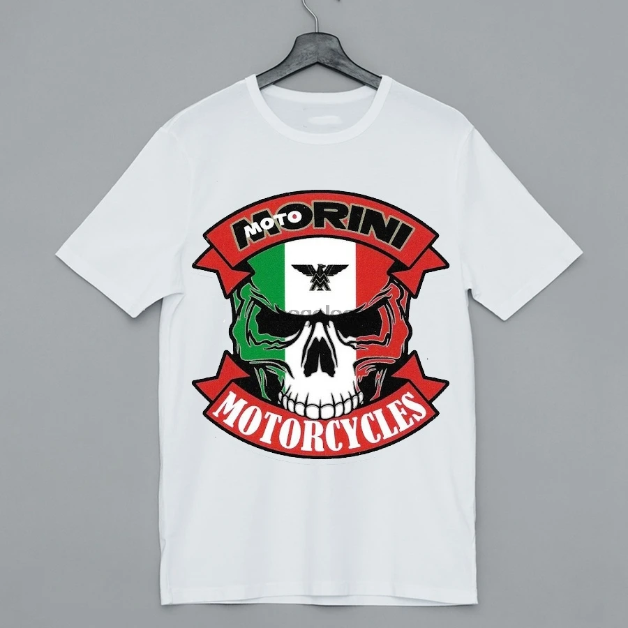 

Fashion Skull Moto Morini Motorcycles T-shirt Mens Summer Top Tee