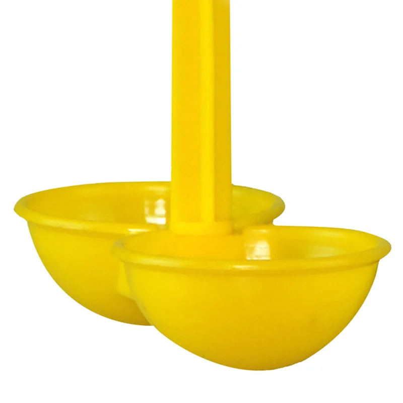 Double Outlet Drinking Hanging Chickens Cups Nipple Drinker Poultry Waterer | Дом и сад