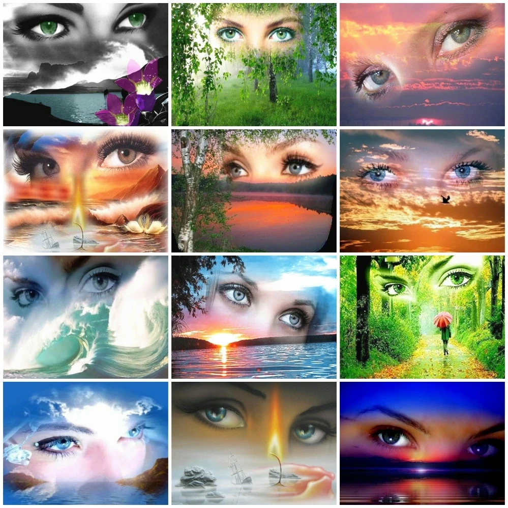 Картина AZQSD по номерам девочка побережье уход за кожей лица домашняя настенная