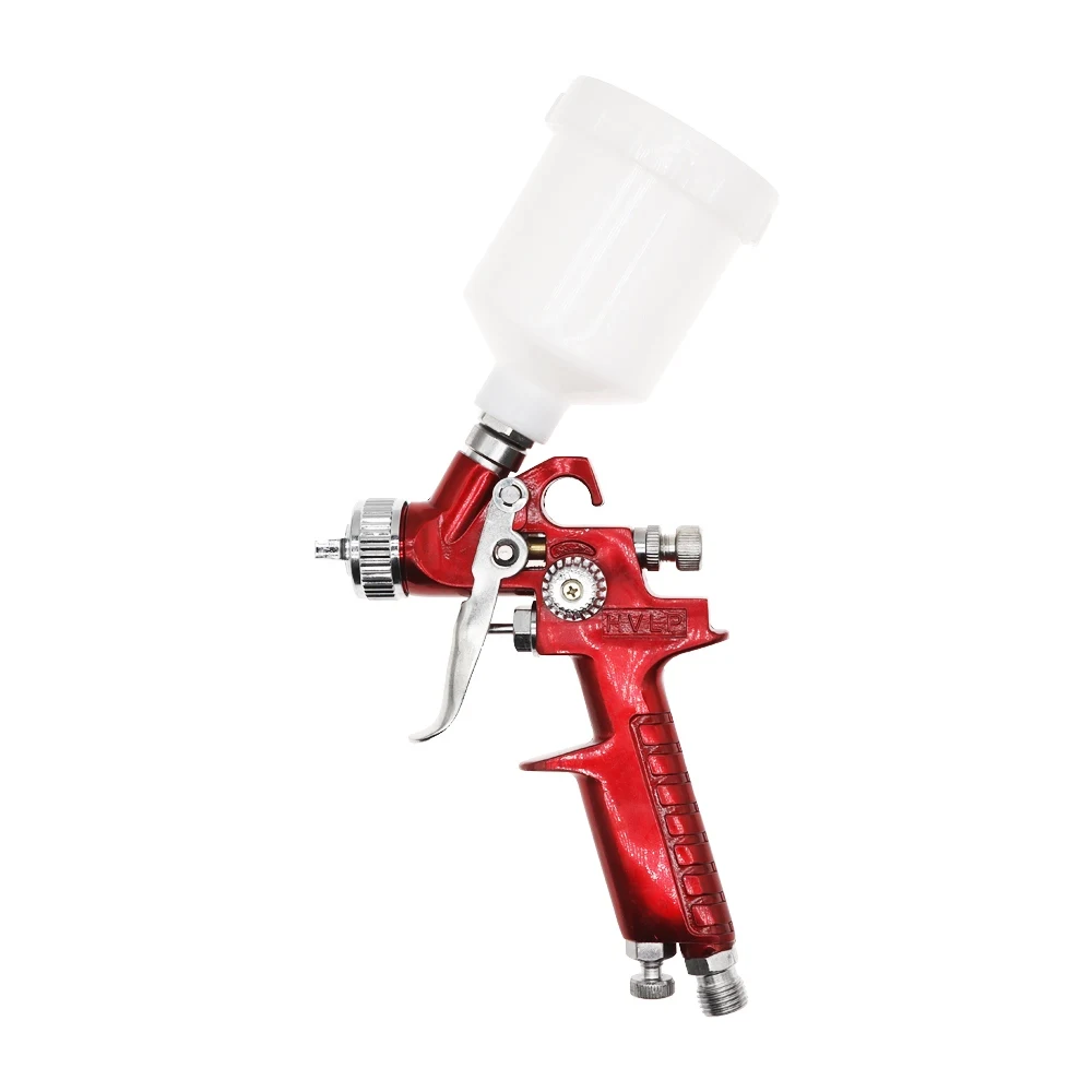 

H-2000 Air Spray Gun Professional HVLP Mini Paint Spray Gun 0.8mm/1.0mm Nozzle for Furniture Cars Aerograph Painting Tools