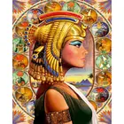 Фигурки картины по номерам DIY египетского QueenTower защелка масляная краска для Гостиная, ручная работа, украшение для дома, в искусстве