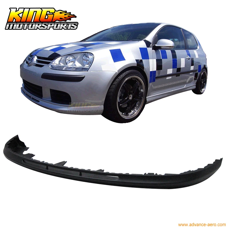 Подходит для 06-09 VW Golf 5 Mk5 Rabbit V-Style переднего бампера спойлер Global БЕСПЛАТНАЯ