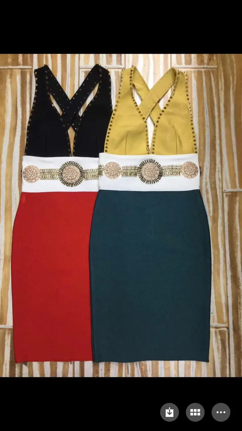 Высококачественное черное красное геометрическое Платье До Колена с бусинами