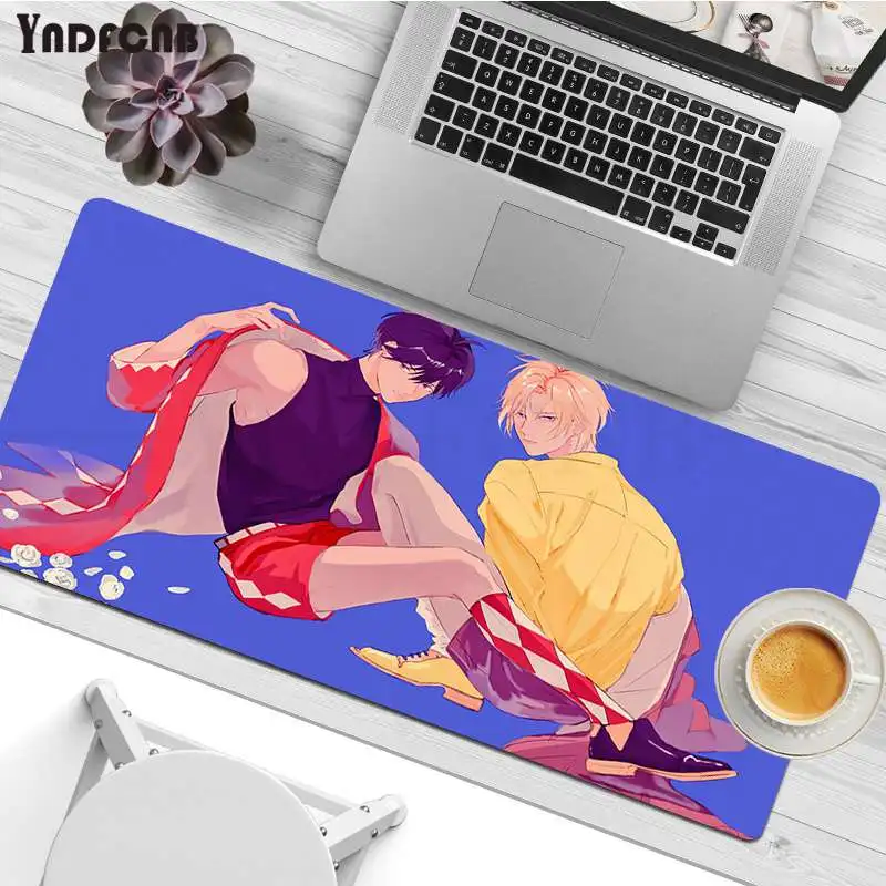 

Banana Fish Anime Cute Large Mouse pad PC Computer mat Size for Mouse Keyboards Mat Mousepad for boyfriend Gift