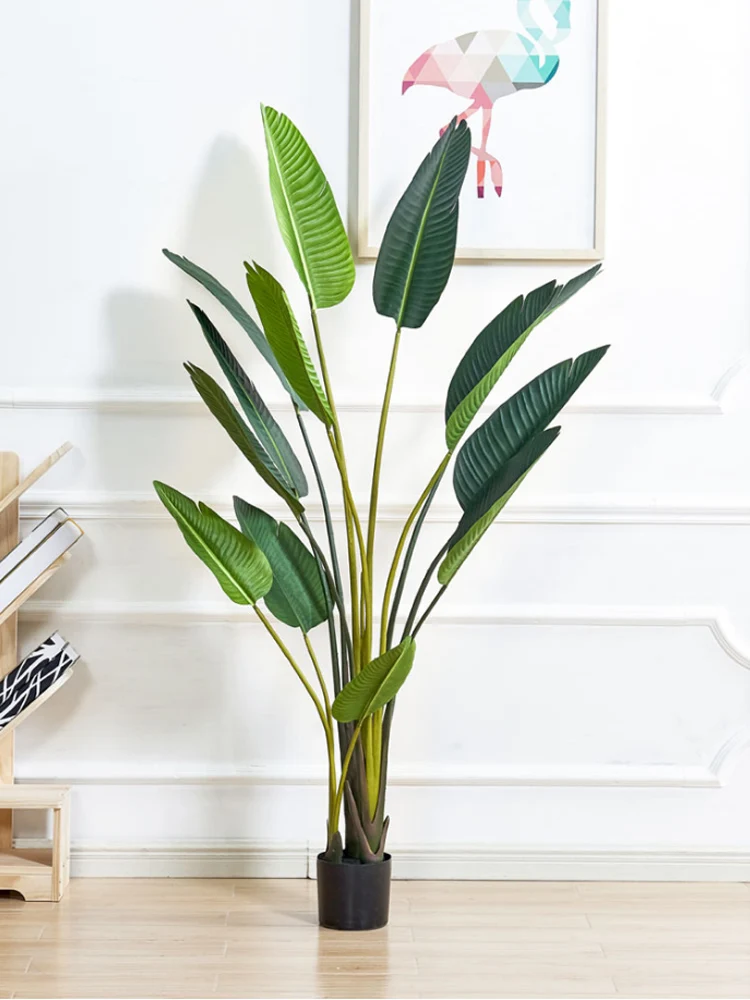 Искусственное растение банан для путешественника птица рай искусственное