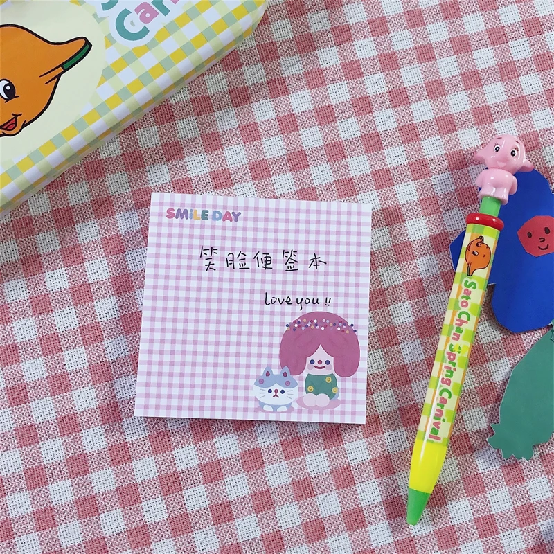 80 листов в упаковке милые корейские Симпатичные блокноты для записей виде