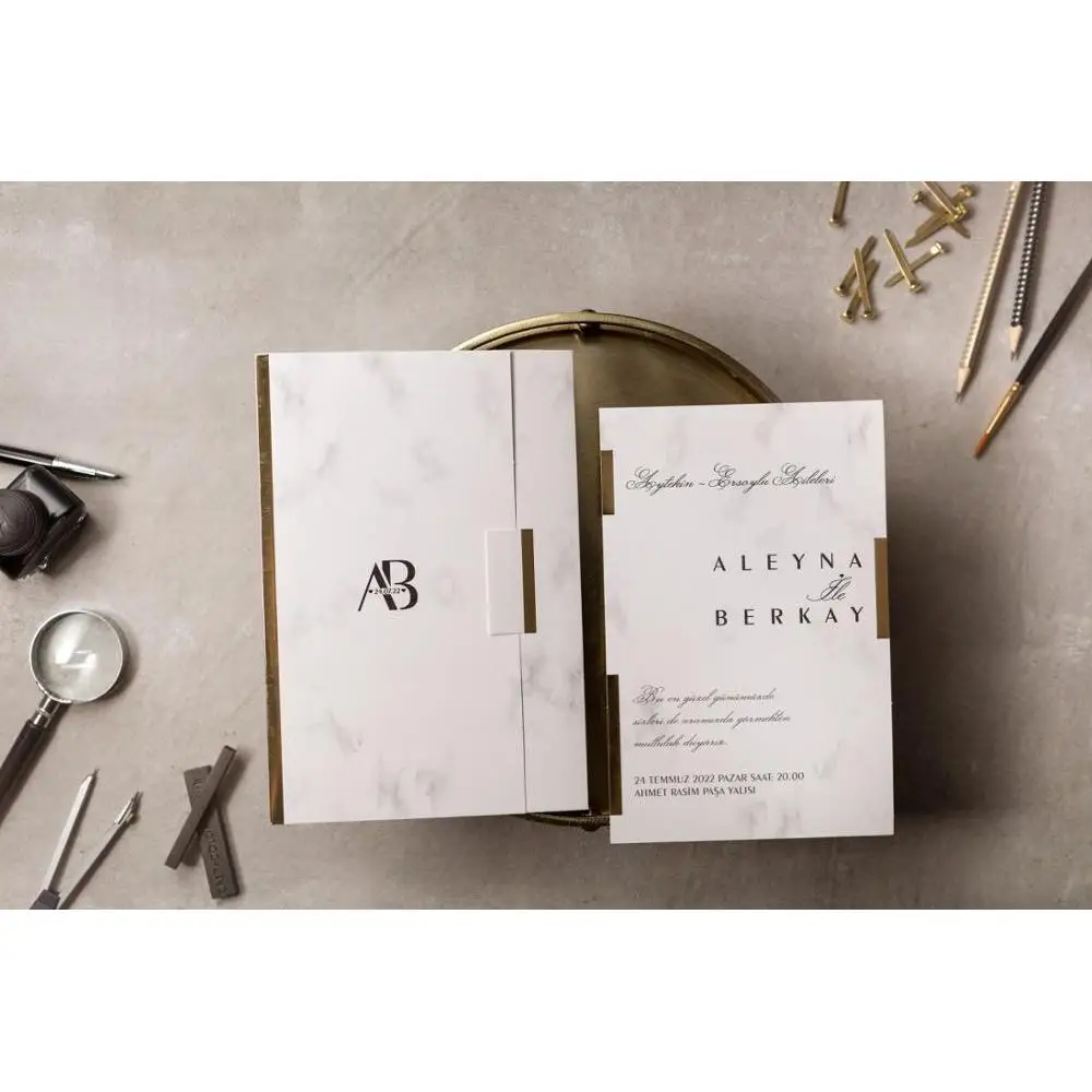 Роскошные свадебные пригласительные открытки с лазерной огранкой элегантный