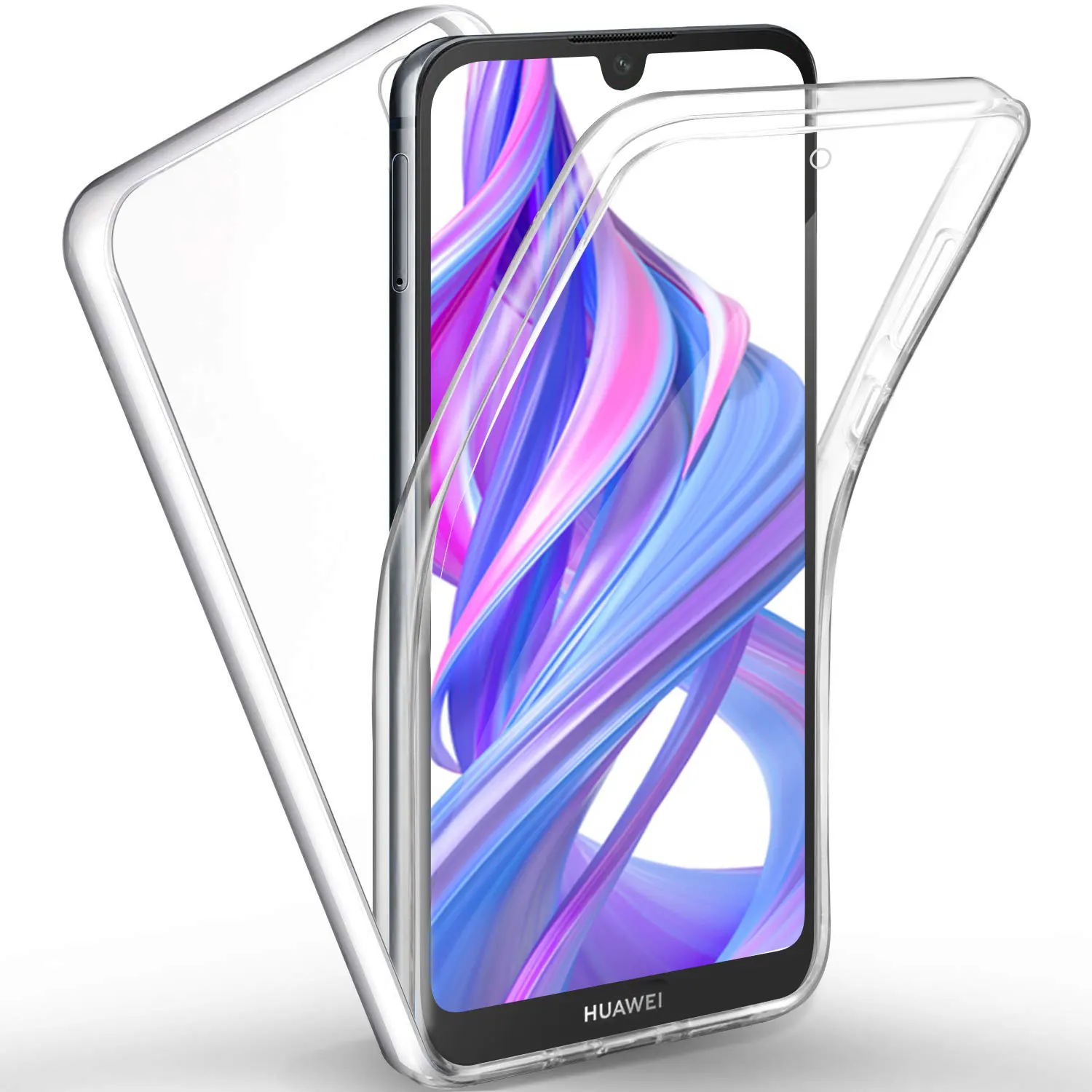 Чехол для Huawei Y5/Y6/Y7 360/Y9 Prime/P Smart 2018 двухсторонний прозрачный чехол Honor 7s 8s 8a 9s 7a 7c 10