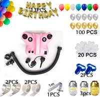 110v 220v hf 698plus butterfly electric balloon pump air blower party balloons decoration portable balloon machine