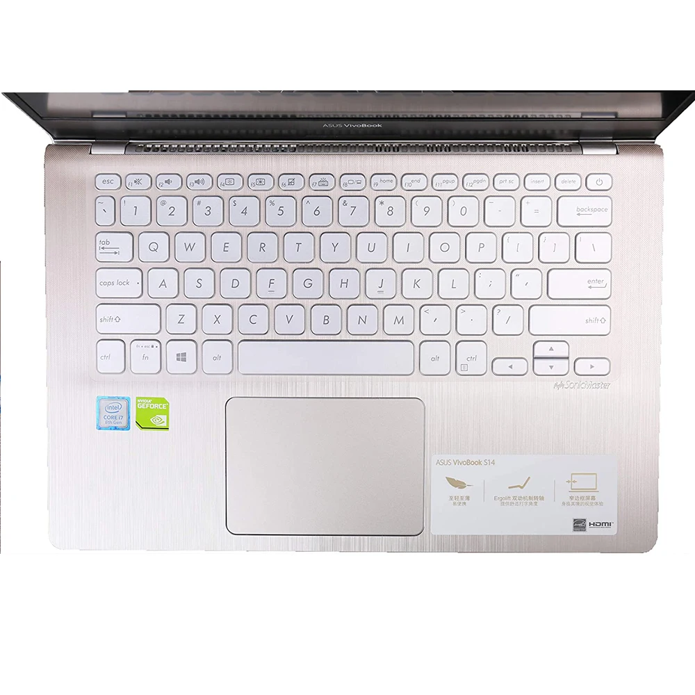 Прозрачный чехол для клавиатуры ASUS Vivobook X409 F X409Fj X409FA X409FB ТПУ ноутбука
