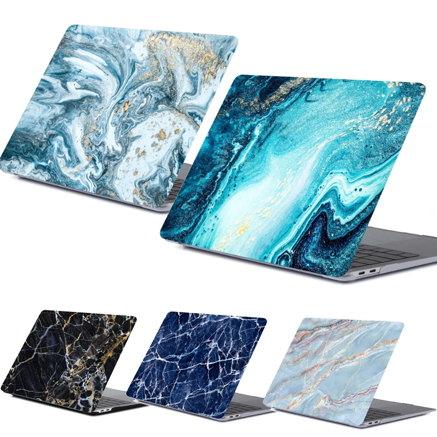 Тонкий жесткий чехол из ПВХ для Macbook Air 11 13 2018 A1932 A1466 ноутбука с мраморным рисунком