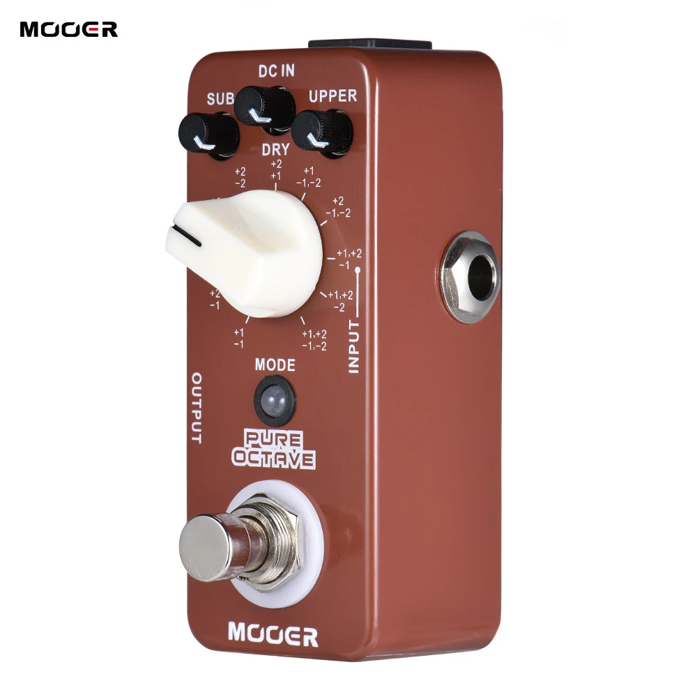MOOER PURE OCTAVE Precision полифоническая педаль для эффектов octave с 11 различными режимами True