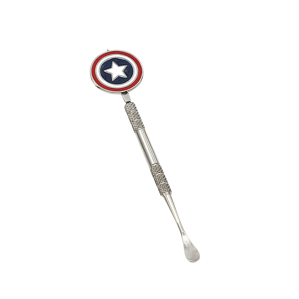 Shield-Silver HORNET нержавеющая сталь карбюратор крышка Dabber воск масло папа инструмент 4,7 дюймов ручка масло воск каверс инструмент концентраты курительная вода труба - Цвет: Shield-Silver