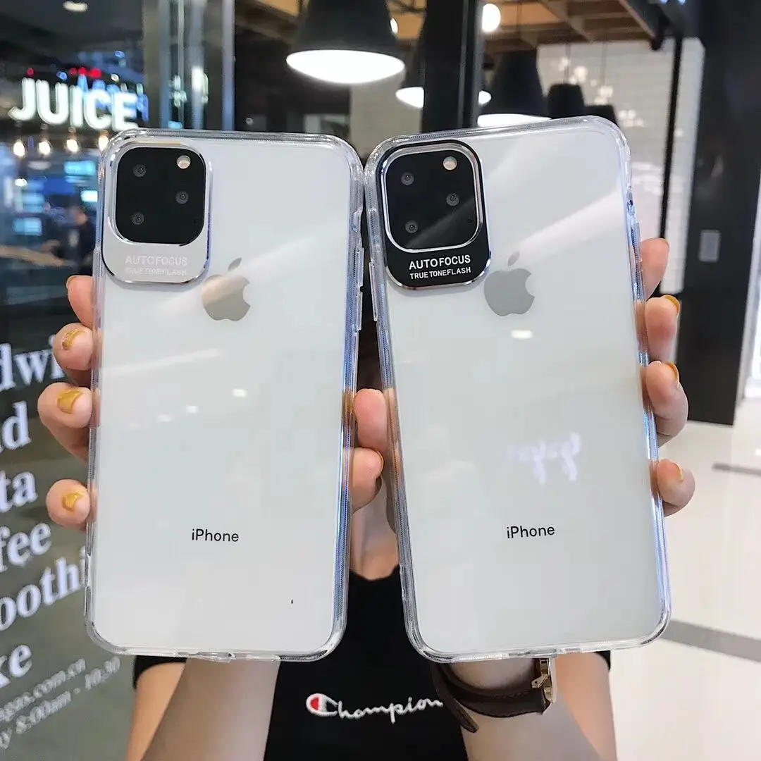 Для iPhone 11 Pro Max 11Pro XS 7 8 Plus 6 6s + чехол прозрачный акриловый противоударный защитный