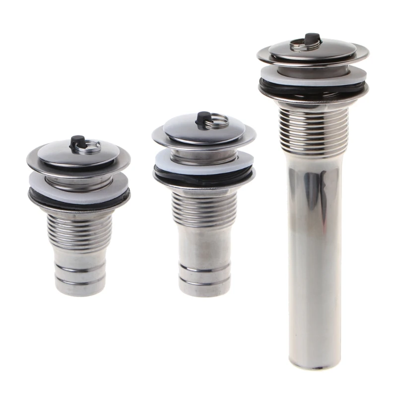 

Bathroom Faucet Vessel Vanity Chrome Drain Sink Drainer Stopper without Overflow Dropshipping