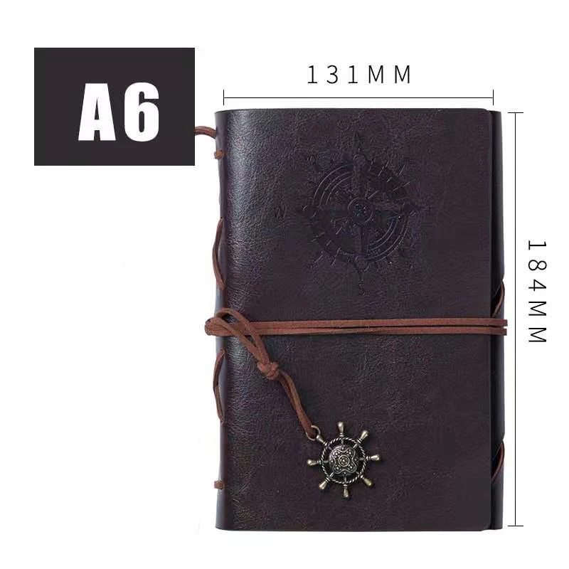 Vintage Notebook Diary Pirate Anchor PU Leather Notebook Stationery Gift Traveler Diary Office Furniture for work