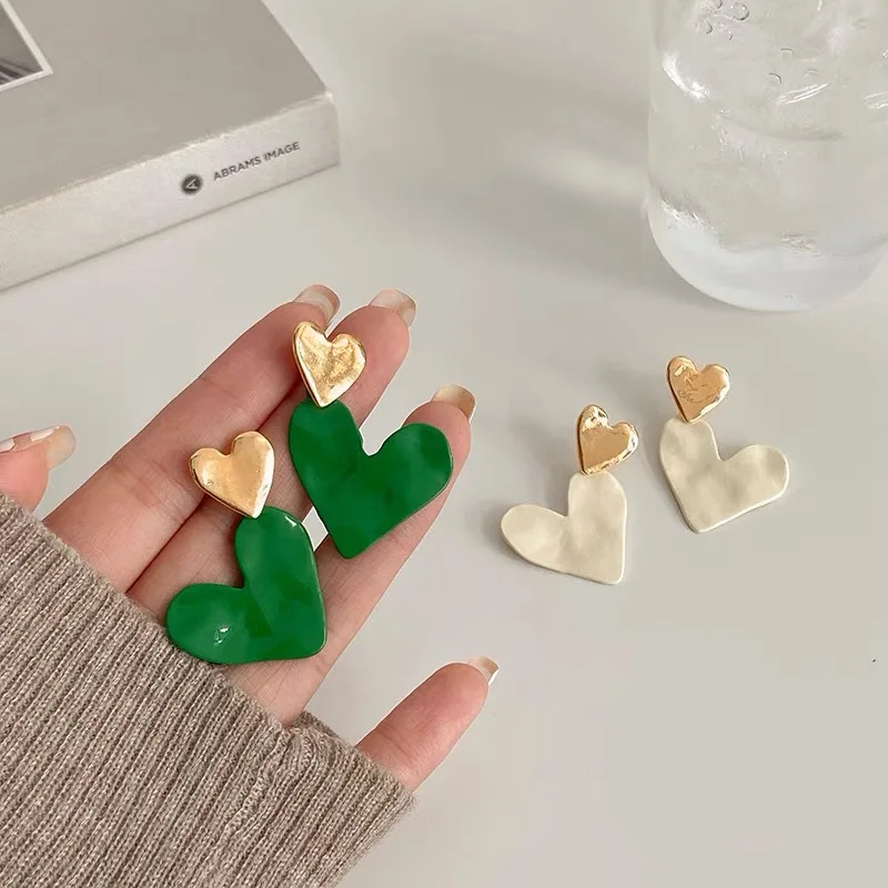 

2021 New Red Black Heart Drop Earrings Bowknot Women Girl Earring Pearl Fashion Drop Earrings Jewelry Gift