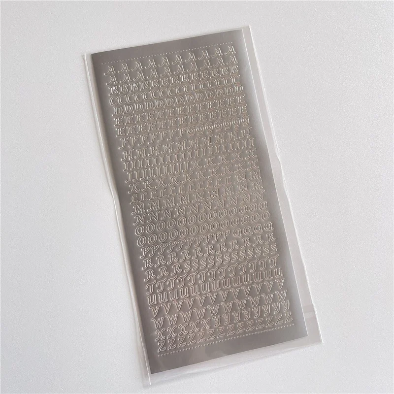 1 шт. бронзового цвета цвета: золотистый серебристый с буквами и цифрами