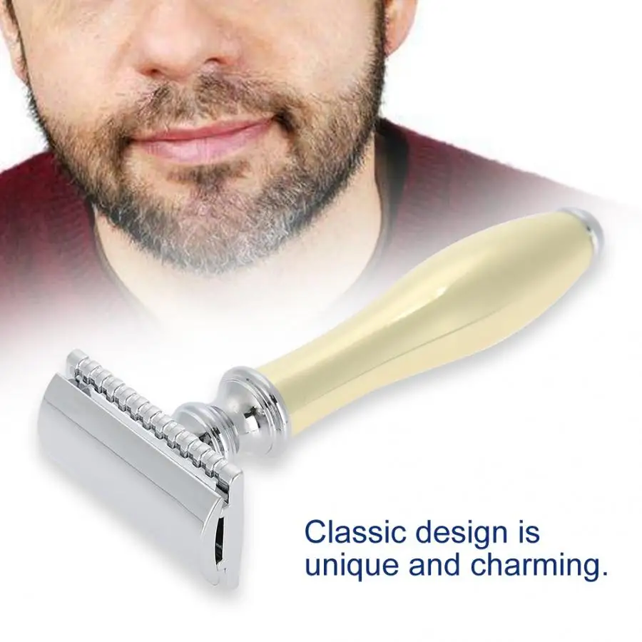 Парикмахерская бритва Классическая Безопасная с двойным лезвием старинное