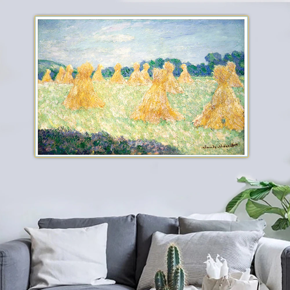 Цитон Клода монета 《 молодые дамы Giverny Canvas Холст Картина маслом Художественный