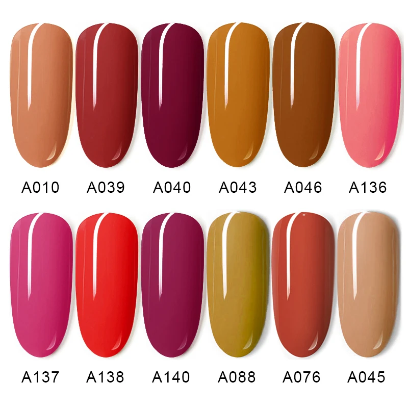 Гель-лак LUCKY COLOR для ногтей красный кофейный цвет долговечный Гель маникюра