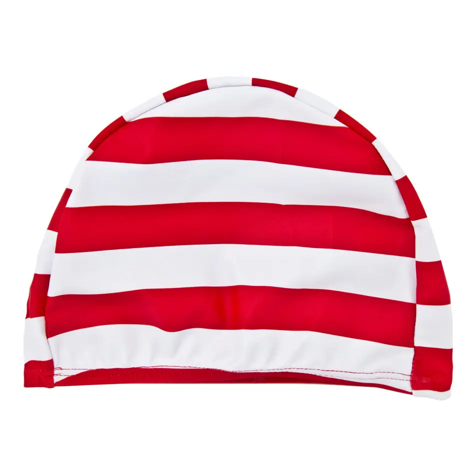 Милая детская шапочка для плавания из спандекса полосатая девочек и мальчиков