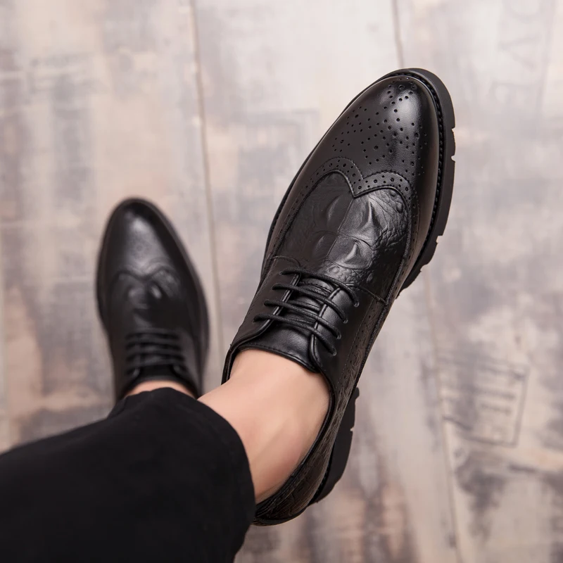 Handmade Classic formal shoes business dress men Fashion Party Office Wedding Dress Shoes Male Leather Men Oxford | Обувь