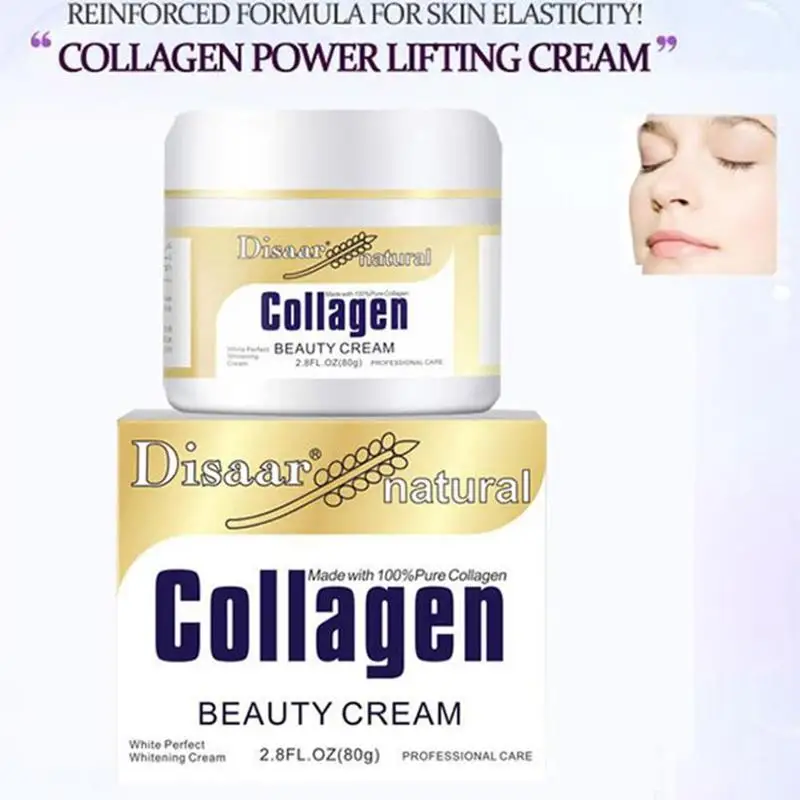 

Disaar Collagen Power Lifting Cream Firming Face Cream Skin Care Whitening Moisturizing Anti-aging Anti Wrinkle Facial Cream 80g