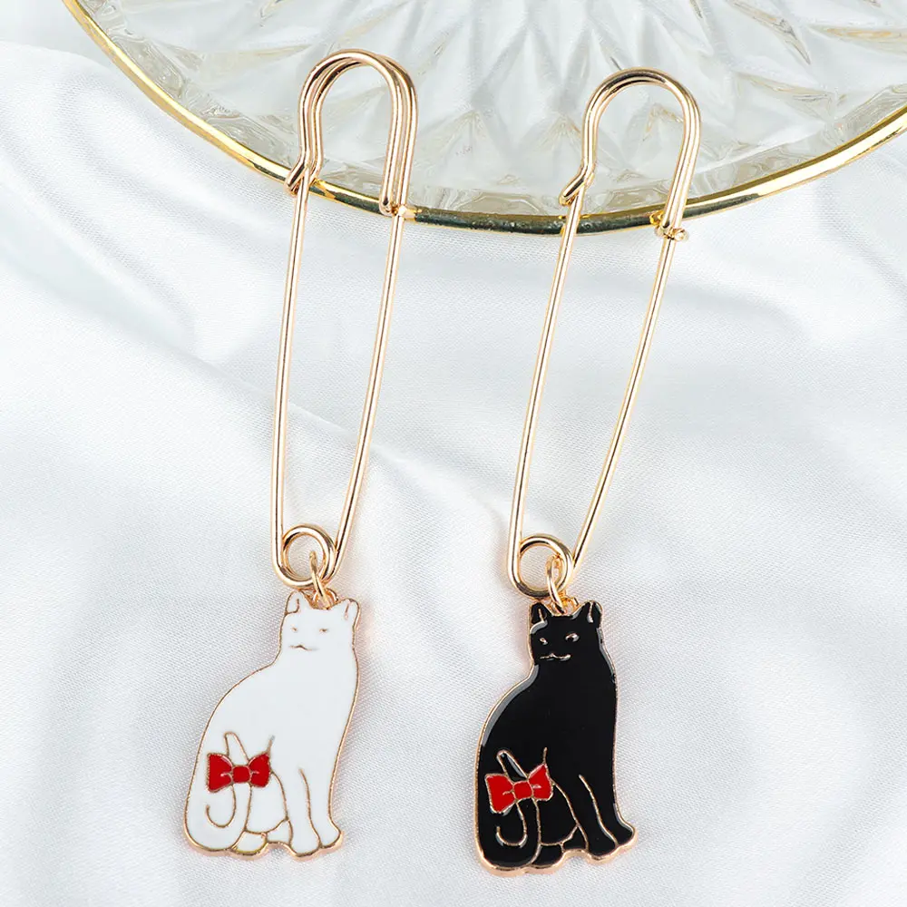 Автомобильный увлажнитель мультяшная кошка эмалированная брошь Милые модные в