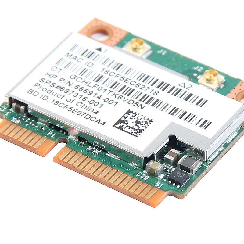 Двухдиапазонный 300 Мбит/с BCM943228HMB для Bluetooth 4 0 802.11a/b/g/n беспроводная карта Wi-Fi Half Mini