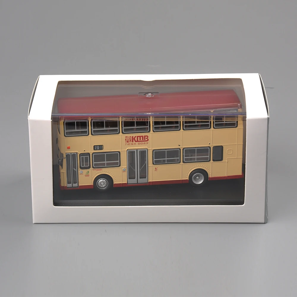 

1/76 Hong Kong KMB Double-decker Bus Model Car Toy for Kids Gift