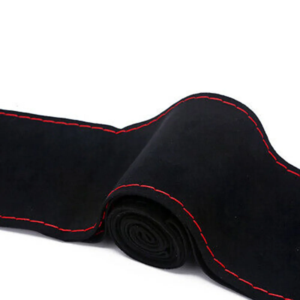

15 inch Steering Wheel Cover Soft Wear-resisting 38cm Anti-Slip Black Universal Durable