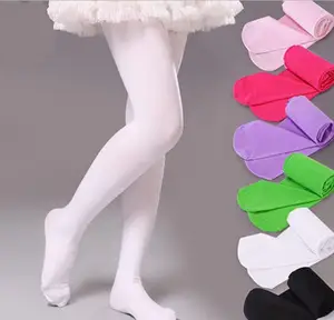 Детские колготки для девочек, мягкие бархатные балетные танцевальные колготки, длинные колготки для маленьких девочек, танцевальные носки для выступлений, От 2 до 10 лет