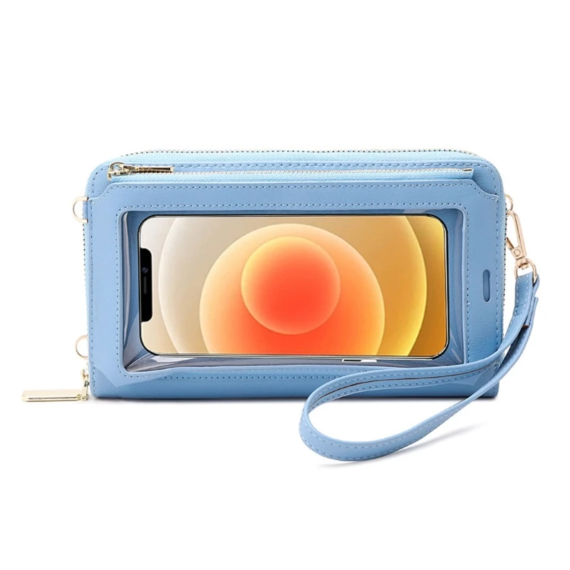 

Women Touch Screen Purse RFID Blocking Crossbody Phone Bag Wristlets Handbags