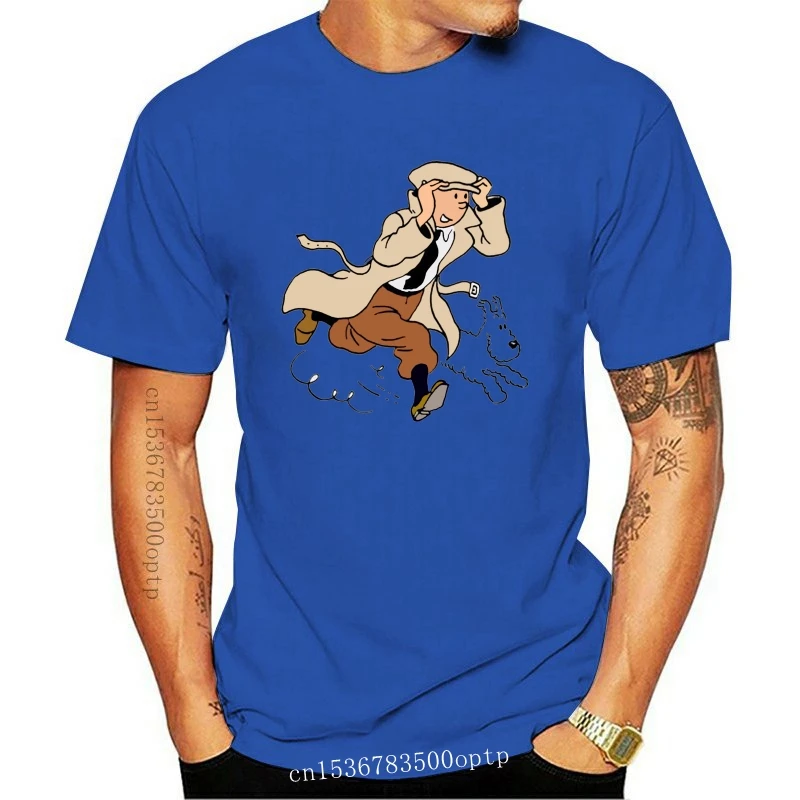 

Tintin T Shirt New Short Sleeve Round Collar Mens T Shirts Fashion 2019