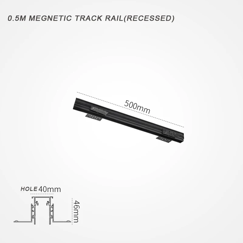 Новинка потолочный Магнитный светильник Трековый держатель алюминиевый