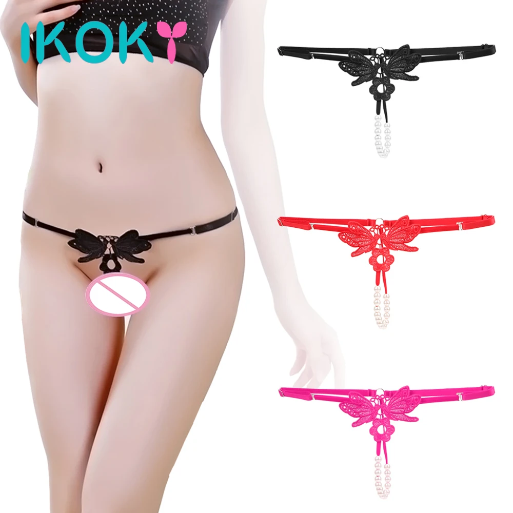 

Трусы-стринги женские с открытой промежностью, цвет в ассортименте, M L XL XXL, 1 шт