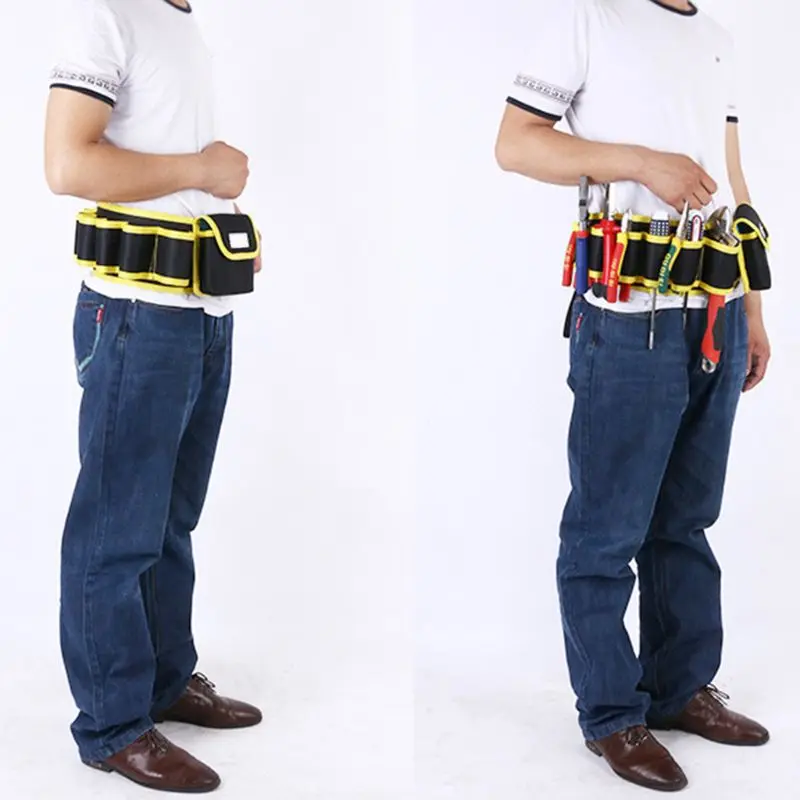 

Electrician Drill Tool Bag Waist Pocket Pouch Belt Storage Holder Maintenance Kit