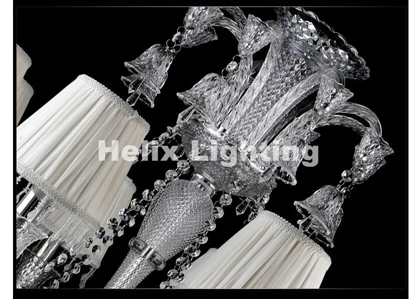 

Hot Selling New Arrival Modern Clear Luxurious K9 Clear Crystal Chandelier 6/8/10Arms K9 Class A K9 Crystal Chandeliers AC E14