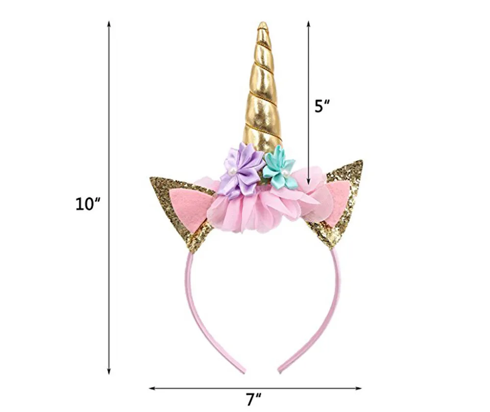 

Girls Flower Cat Ears Cute Headbands Children Headwear Photo Props Party Hair Hoop Hairbands Kids Hair Accessories 2020