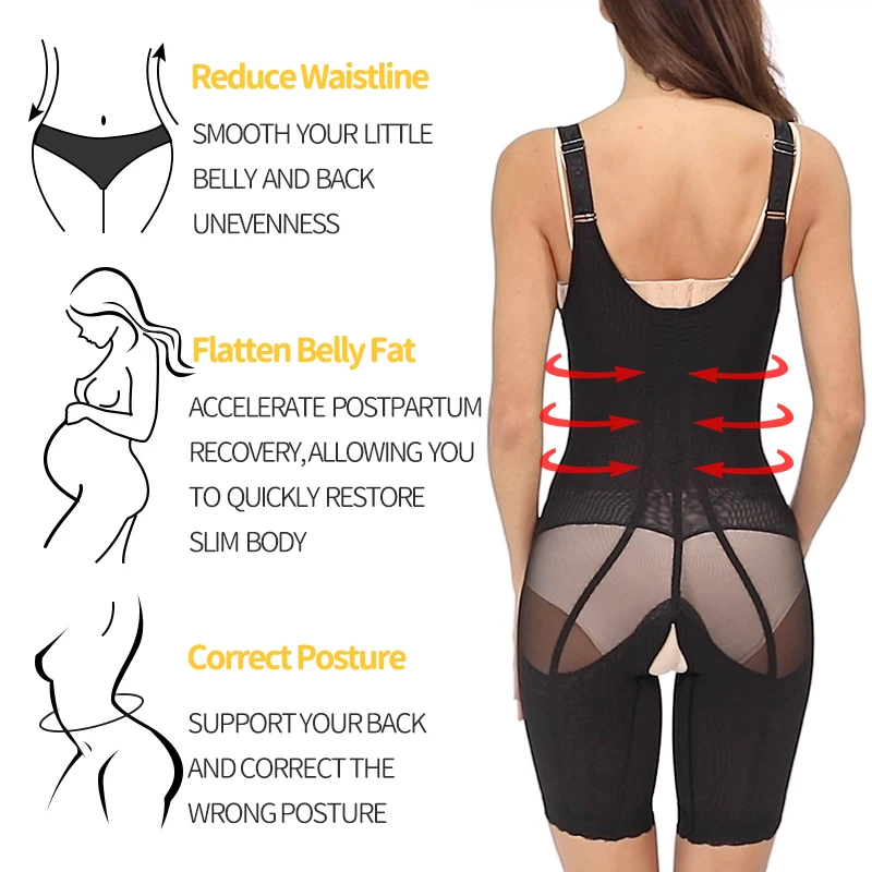 Всего тела формирователь боди танцевальная одежда Для женщин белье плюс размеры