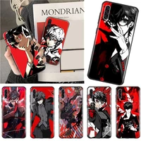 persona 5 phone case for samsung a40 a50 a51 a71 a20e a20s s8 s9 s10 s20 plus note 20 ultra 4g 5g