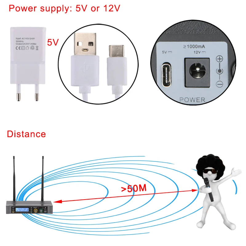 Lomeho LO U11 2 Way 2X380 многочастотный DC 5V анти отзывы немой DJ вечерние караоке церкви
