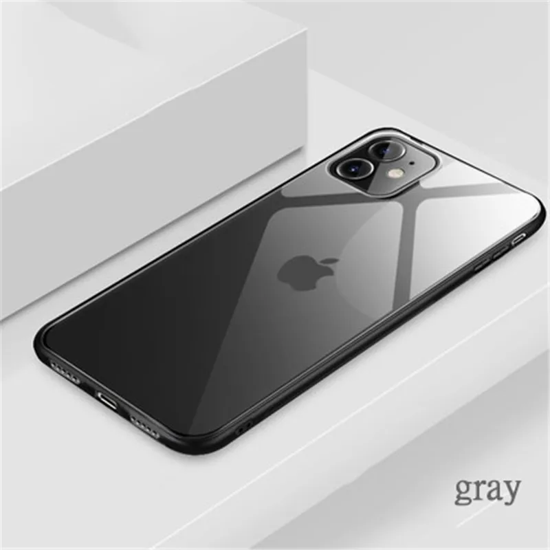 C Чехол для iphone 11, iphone 11 pro, градиентный чехол из закаленного стекла для мобильного телефона, чехол для iphone XR XS 6 7 8 plus - Цвет: C