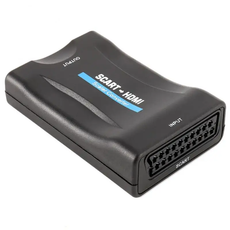 Оригинальный преобразователь 1080P Scart в HDMI совместимый видео аудио высококлассный