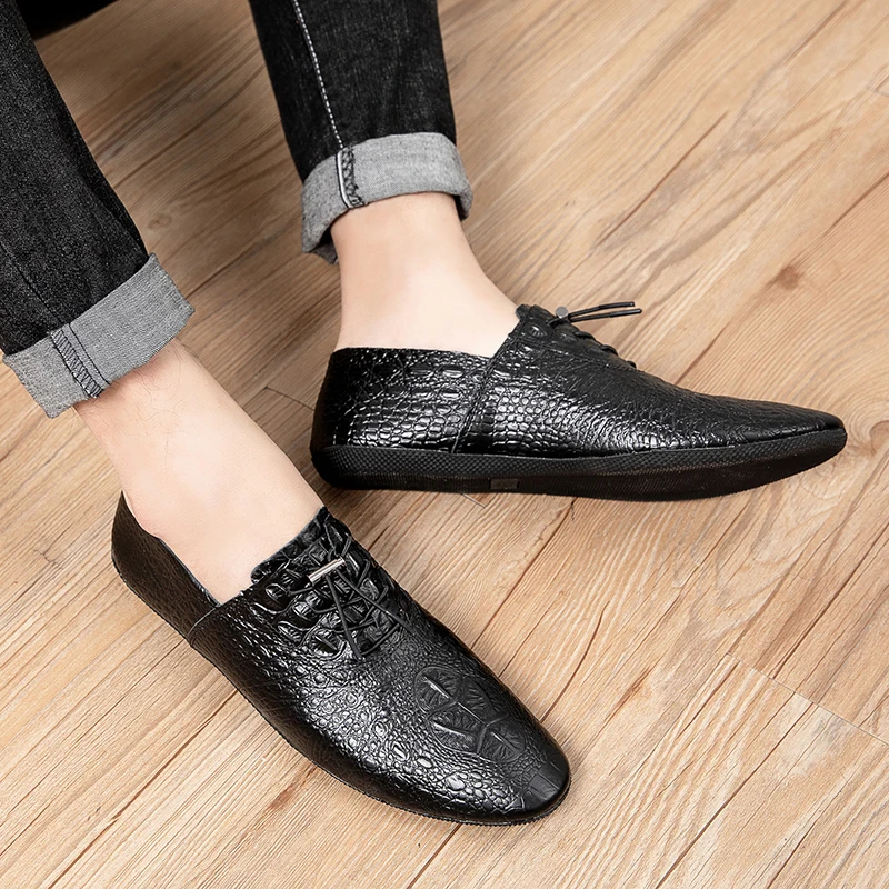 Leather Shoes Men fashion Genuine Formal Office Party Wedding Dress Derby Brand Luxury breathable Men's Oxford | Обувь